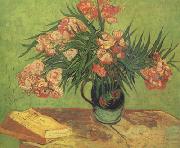 Vincent Van Gogh Still life:Vast with Oleanders and Books (nn04) Germany oil painting reproduction